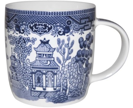 Churchill BLU Willow Dream Mug, Ceramic, Multi-Colour, 8.5 x 8.5 x 9 cm