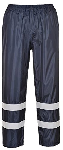Portwest Pantalones De Lluvia Iona Classic, Tamaño: L, Color: Marino, F441NARL