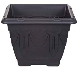 4 X Whitefurze G02046 30cm Square Venetian Planter - Black