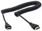 Haokiang 2 Meter Coiled 1.4 Version HDMI Male to Male Cable, Supports 1080P, Compatible with HDTV, Plasma TV, Projector, DVD and More