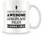Behind The Glass - Awesome Aeroplane Pilot - Printed Funny Mug - Great Gift/Present Idea, Ceramic, 11fl.oz.