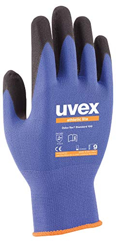 Uvex Athletic Lite 60027 Work Gloves - 10 Pairs - According to EN 388 Mechanic Gloves for Car Workshop and Construction - Sizes 6-11