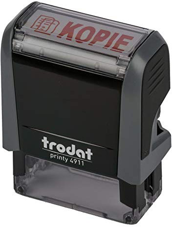 Trodat Printy 4911 grau KOPIE ROT