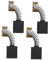 Be In Your Mind Lot de 2 paires de brosses de carbone 6 x 16 x 18 mm avec découpe automatique compatible avec Titan TTB280DRH 1700 W
