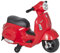 HOMCOM Moto Elettrica per Bambini 6V con Licenza Ufficiale Vespa Batteria, Motorino Elettrico per Bambini da 18-36 Mesi con Fari e Clacson, 66.5x38x52cm, Rosso