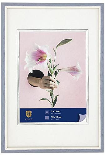 Henzo Lily Bilderrahmen, Kunststoff, Blau, Bildformat 13x18 cm