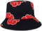 Roffatide Fischerhüte All Over Print Angelhut Reversible Double Side Wear Bucket Hut Schwarz
