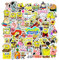 Wopin Anime-Aufkleber, wasserdicht, für Kinder, Teenager, Erwachsene, Vinyl, Laptop-Aufkleber für Wasserflaschen, Gepäck, Skateboard, Graffiti-Patches, 100 Stück