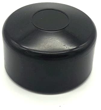 Kappe Abdeckung Zaun Abdeckkappe Zaunpfosten Pfosten Maschenzaun Zubehör Rund. (Schwarz 60 mm 10 Stück)
