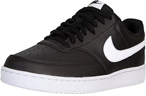 Nike Court Vision Low Better Sneaker Schuhe (Black/White, Numeric_42)