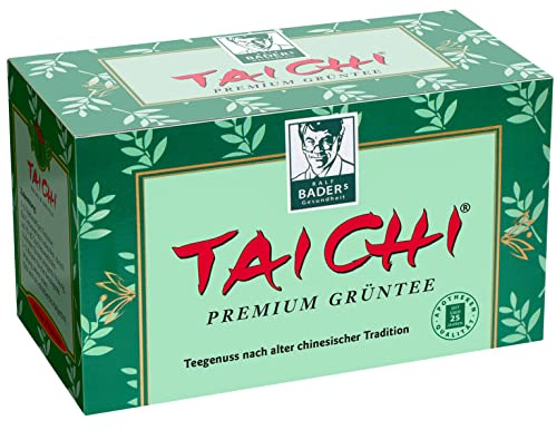BADERs Tai Chi Premium Grüntee, 20 Filterbeutel | Aus der Apotheke, Naturbelassen, Nicht aromatisiert