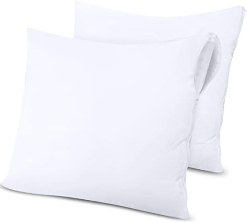 Utopia Bedding Wasserdichter Kissenbezug 45x45 cm (2er Set) mit Reißverschluss, Kissenschoner, Oeko-TEX Zertifiziert Kissenhülle