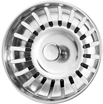 Panier bouchon de passoire universel pour évier avec goupille de 40 mm et diamètre 80 mm en acier inoxydable
