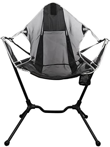 VALINK Portable Camping Chair Camping Swing Chair Luxury Recliner Relaxation Swinging Comfort Lean Back Chair,Heavy Duty 300 lb Capacity,Outdoor Folding Fishing Chair