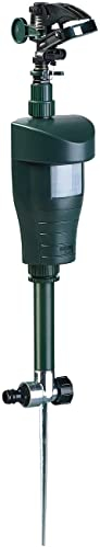 Royal Gardineer Katzenschreck Wasser: Wasserstrahl-Tierschreck mit PIR-Sensor, batteriebetrieben, 120 m² (Tierschreck Wasser, Katzenschreck Wasserstrahl, Alarm Bewegungsmelder)