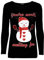 Fashion Star Womens Xmas Pullover Long Sleeve Basic Christmas Printed Casual T Shirt You're Worth Melting Black Plus Size (UK 16/18)
