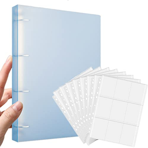 900 Pockets Trading Card Covers,50-Pages Double Sided 9-Pocket 11 Holes Waterproof Transparent Film Card Folder toploaders,Card Binder Storage Album Pages Game Sports Collecting Album