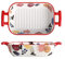 Lasagnera 1. PCS. Piatto da forno in ceramica Binaurale Pan for la cottura Formaggio for uso domestico Forni di riso al forno Forni a microonde Forno a microonde Forno Cucina Cucina Cucina Teglie da F