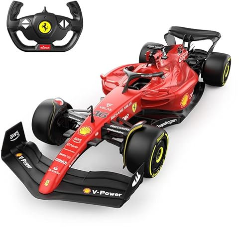 RASTAR 1:12 Ferrari F1-75 Remote Control Model Car, Ferrari F1 RC Racing Car for Boys Kids Adults, 2022 F1 Challenger, 2.4G