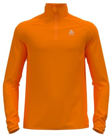 Odlo Herren Langarm Shirt mit Reißverschluss BERRA LIGHT, oriole, M