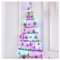 90cm/3 Pies De Alto Árbol De Pared De Rama Iluminado De Navidad 40 Luces Led Blancas Cálidas Colgante con Pilas Decoración De Pared De Navidad Escalera De Madera Dormitorio Sala De Estar
