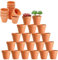 HDKAJL 40 Pezzi Terracotta Pot, Pentole per Piante di Argilla, Mini Vaso Terracotta con Foro di Scarico, Fioriera in Ceramica per Piante Succulente di Cactus per Interni/Esterni
