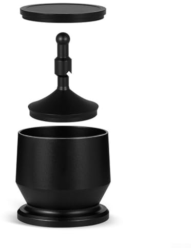 Zoegneer Coffee Receiver Bean Grinder Cup Hand-brewed Coffee Powder Dropper And Aroma Cup For 51/54/58mm(black 51-54mm)