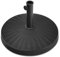 COSTWAY Sonnenschirmständer 22 kg, Schirmständer aus Kunstharz in Rattanoptik, runder Balkonschirmständer, Marktschirmständer, Sonnenschirm Ständer für Schirmstangen von 38/48 mm