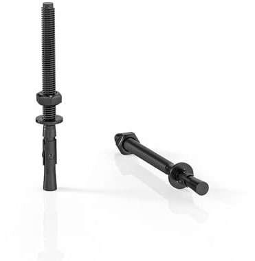 ORTAVA 10 tasselli per carichi pesanti M6 x 80 mm, tasselli in acciaio inox A2V2, ancoraggio a percussione M6 per macchine, ringhiere