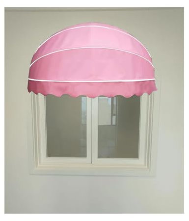 Tenda da sole in tela fai da te per porta del patio manuale pieghevole emisferica baldacchino curvo a cupola stile tenda da sole ad arco baldacchino 130 cm di diametro