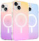 ORNARTO Compatible with iPhone 13,iPhone 14 for MagSafe Case,Shockproof Protective Rainbow Case,Wireless Charging Magnetic Phone Cases Iridescent Cover 6.1 inch-Sunset