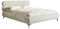 Selsey Bett Polsterbett Doppelbett 140 x 200 cm Mit Holzlattenrost Schwarze Beine Schlafbett Chenille Graubeige Roule