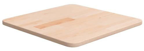 Juroupi Tischplatte Quadratisch 40x40x1,5 cm Tabletop Holzlatten Schreibtischplatte Massivholzplatte Tischplatte Eichenholz Unbehandelt