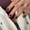 SXVME Dark Brown False Nails Short Oval, Simple Acrylic Press on Nails Short, Brown Fake Nails Natural Fit Solid Gel Full Cover Almond Acrylic Nails For Women Daily Wear