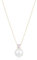 Yolev Perlenschmuck Kette mit Perle Braut Perlen Anhänger Halskette Perlenanhänger Schmuck weiß Süßwasserperlen Choker Halskette für Frauen und Mädchen