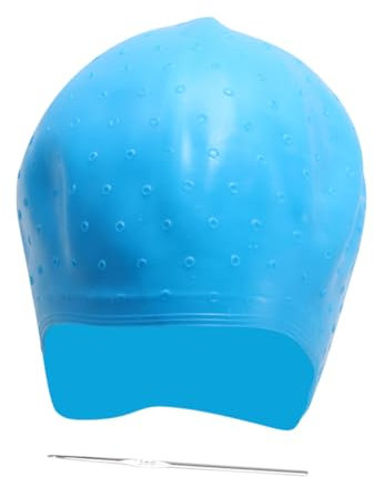 Ipetboom Farbwerkzeug Färben Kippende Haarkappe Haarbleich-kit Vor Blau Haare Färben Hut Haarwickelstreifen Professionelle Haarfärbewerkzeuge Friseur-highlight-kappe Highlight-kit Blue