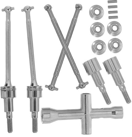 Gatuida Arbre De Transmission Et Arrière Métal pour Voiture Rc Remplacement Compatible avec Modèles Installation Facile