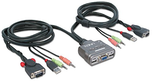 LINDY KVM Switch Compact USB Audio 2 Port