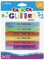Carioca 42111 - Glitter Glue Blister Confezione, 10.5 ml, 6 Colori Fluo, Colla Colorata per Decorazioni