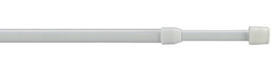 Liedeco Cafehausstange, Scheibenstange Pin-Soft | ausziehbar 80-110 cm | weiß