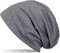 styleBREAKER Klassische Slouch Beanie Mütze, leicht und weich, Longbeanie, Unisex 04024018, Farbe:Dunkelgrau meliert