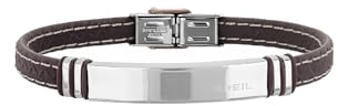 BREIL - Armband für Herren - Savage Collection - Edelstahl und Silikonarmband - Länge 22 cm