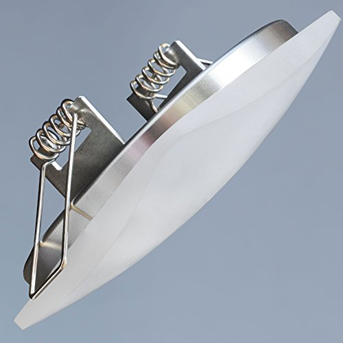 6er SET LED Einbaustrahler sehr flach 5W ECKIG Einbauspot Einbauleuchte Einbaulampe Deckenlampe Deckenstrahler