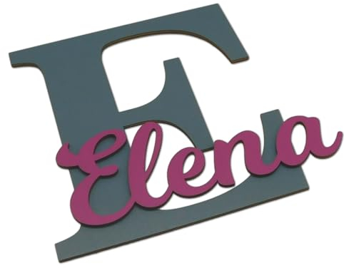Türschild I personalisierter XXL Holzbuchstabe für das Kinderzimmer I die Kinderzimmertür I persönliches Geburtsgeschenk oder Taufgeschenk I inkl. Klebepads, Sterne und Herzen (XXL Buchstabe)
