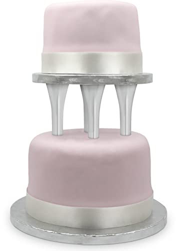 PME à Pointes piliers, Transparent, 22,9 cm, Lot de 4