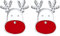 J.Endéar Ohrringe Weihnachten Elch Rentier Silber 925 Ohrstecker Kleine Ohrringe Weihnachten für Damen Mädchen Kinder Geschenke, Nickelfrei