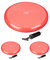 3 x Balance Kissen, 140 kg Maximalgewicht, Balance Pad mit Luftpumpe, Ballsitzkissen mit Noppen, Fitness Kissen, rot