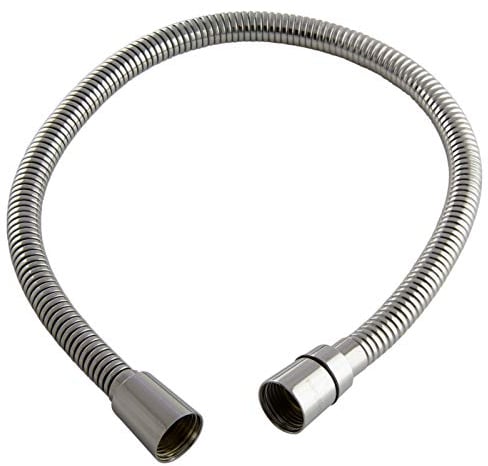 PaulGurkes Brauseschlauch Drehkonus 60cm Duschschlauch silber Metallschlauch 0,6m