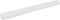 TRIUSO Patentierte Gleitkante für 80 cm Schneeschieber (80SWG) - Kunststoff, Weiß, Flachschaufel