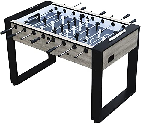Cougar Panna Pro Oak Tischkicker / Kickertisch in Holz Look | Verstellbarer Fußballtisch inkl. 4 Bälle & Punktezähler | Indoor Tischfußball für Kinder & Erwachsene | Maße Fußball Tisch: 140x77x88 cm